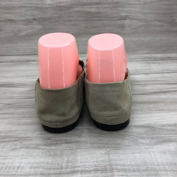 Sigerson Morrison Flats Women's 7.5 B Tan Suede Slip On Pointed Toe Shoes - Picture 8 of 12